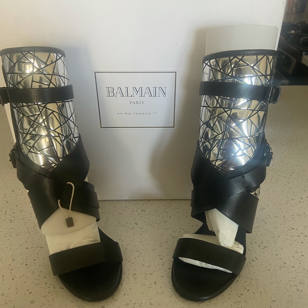 Balmain gladiator sandals size 7.5